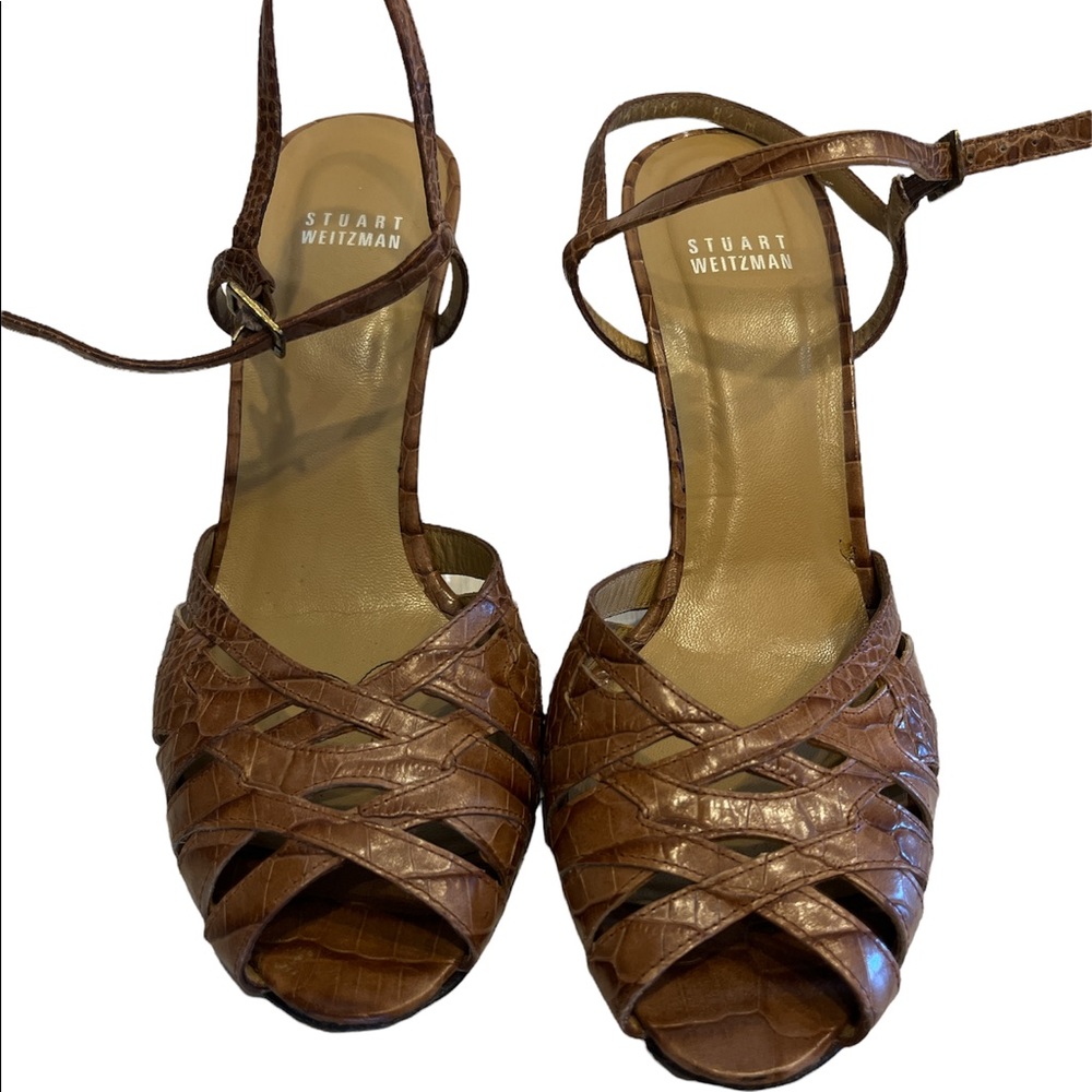 STUART WEITZMAN wedge sandals
